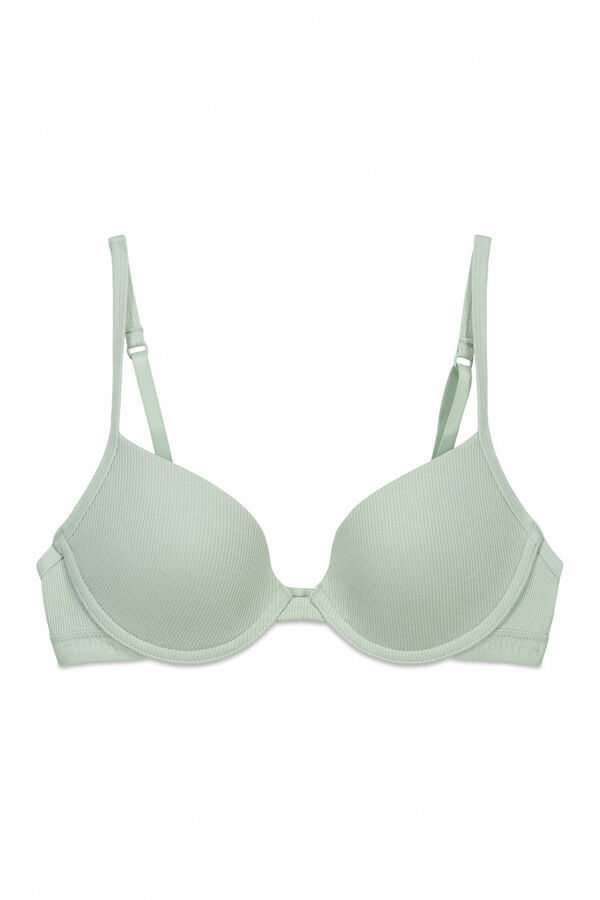 HI&BYE Bra push up de algod&oacute;n verde verde