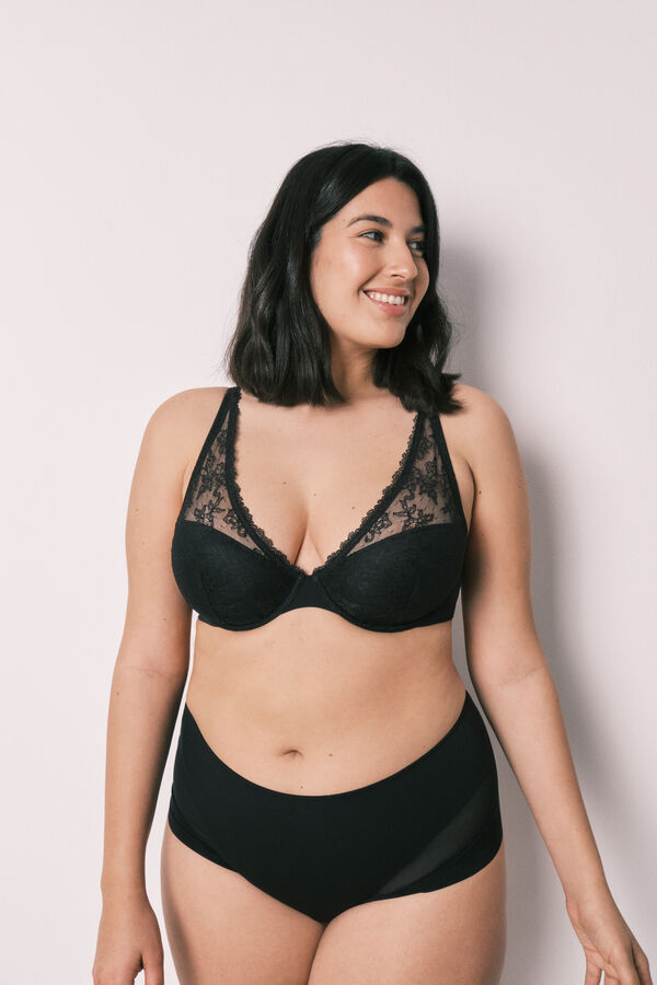 Women'secret Brasier halter de encaje negro INTUITIVE negro