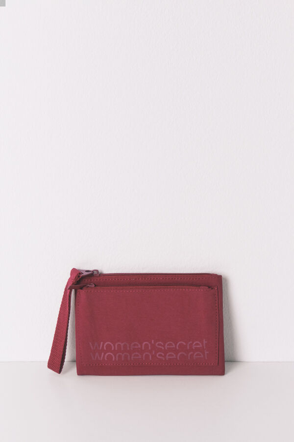 Womensecret Mini monedero rojo de nailon rojo