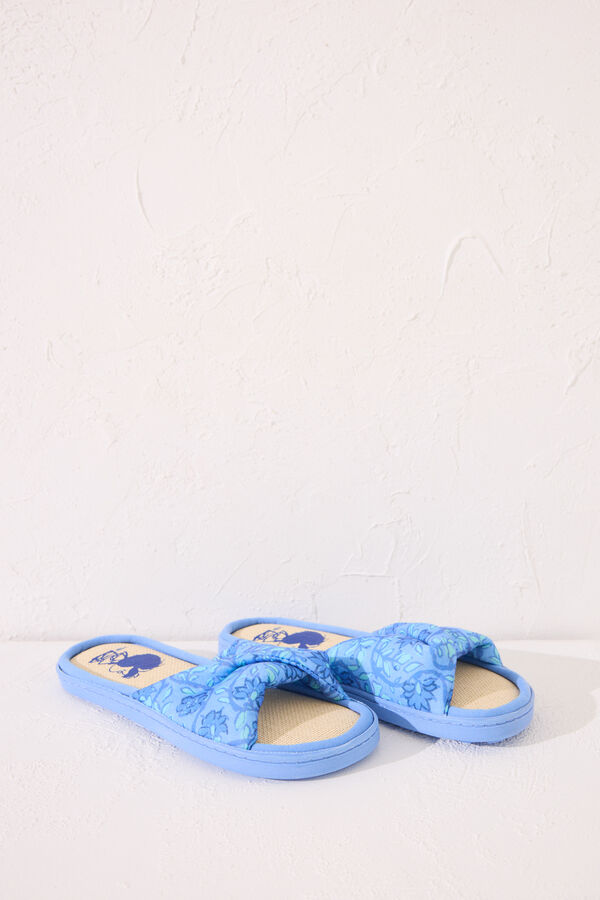 Womensecret Pantuflas para casa azules Mafalda azul