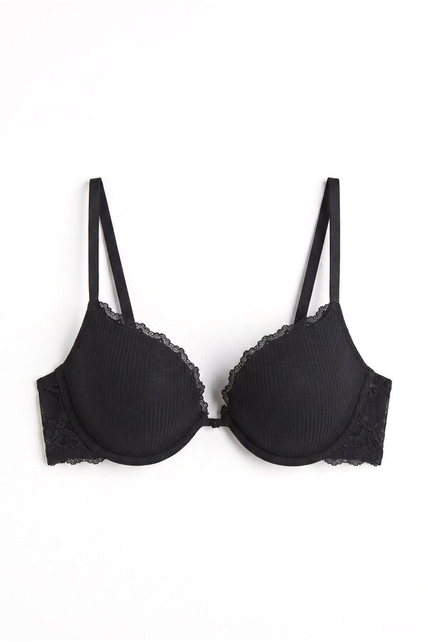 Women'secret Brasier push up de algod&oacute;n negro GORGEOUS negro