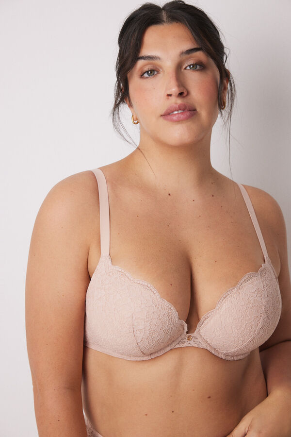 Womensecret GORGEOUS brasier efecto push up rosa rosa
