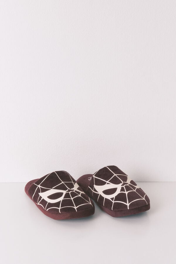 Women'secret Pantuflas para casa de hombre Spiderman púrpura