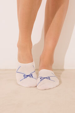 Womensecret Pack de 4 calcetines invisibles WS estampado