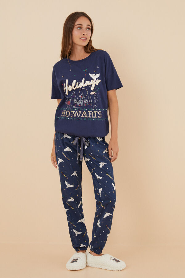 Women'secret Pijama 100% algodón azul Harry Potter azul