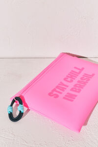 Women'secret Bolsa de traje de ba&ntilde;o impermeable rosa