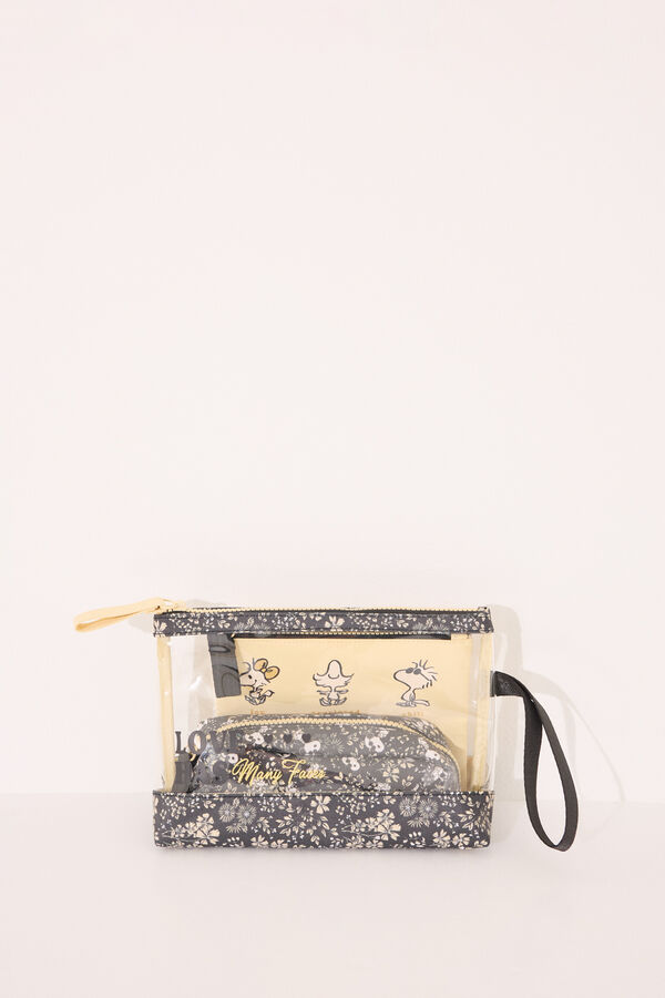 Womensecret Pack de 3 neceseres de Snoopy estampado