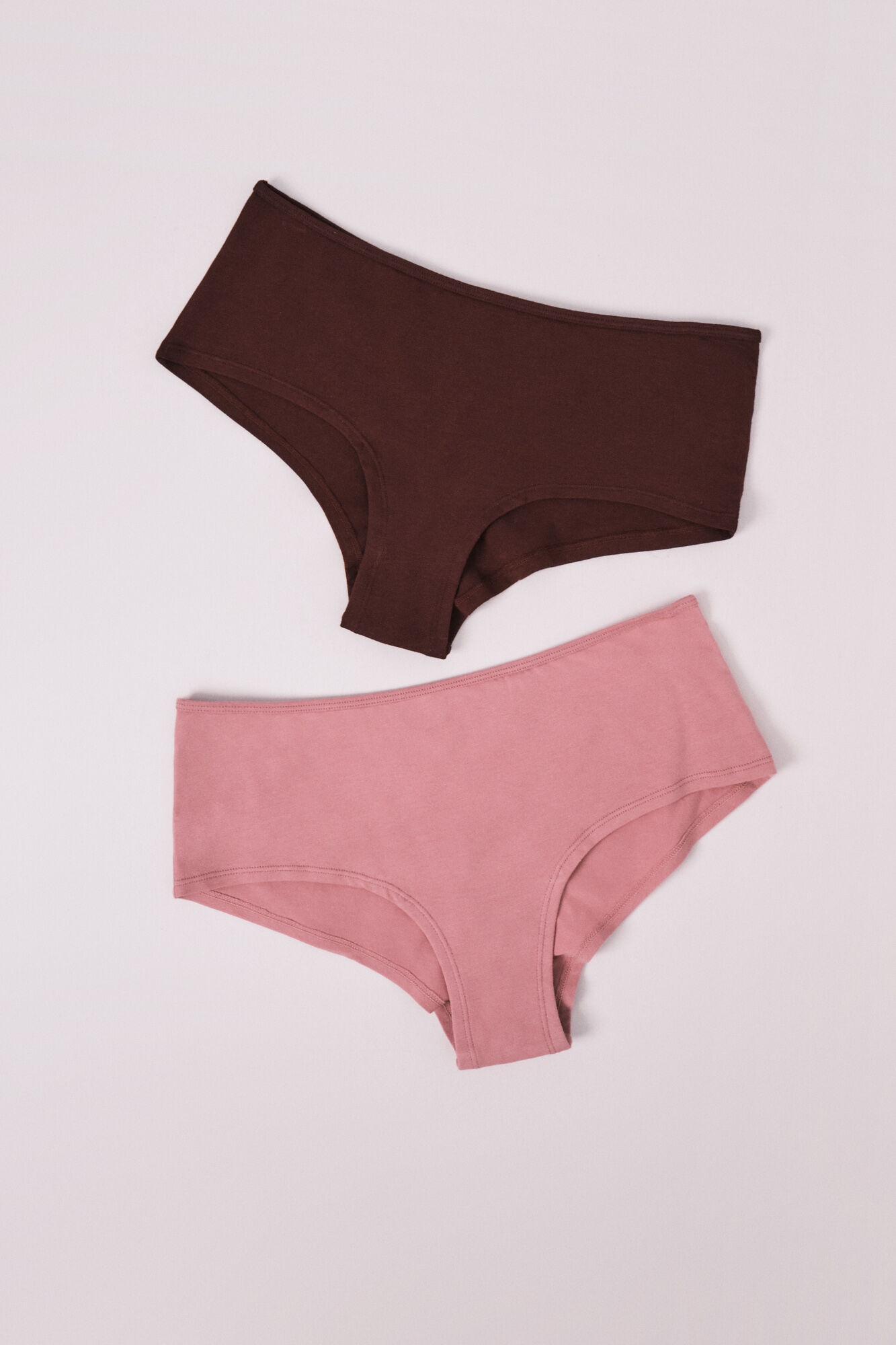 HI&BYE Pack 2 panties culotte corte U rosa