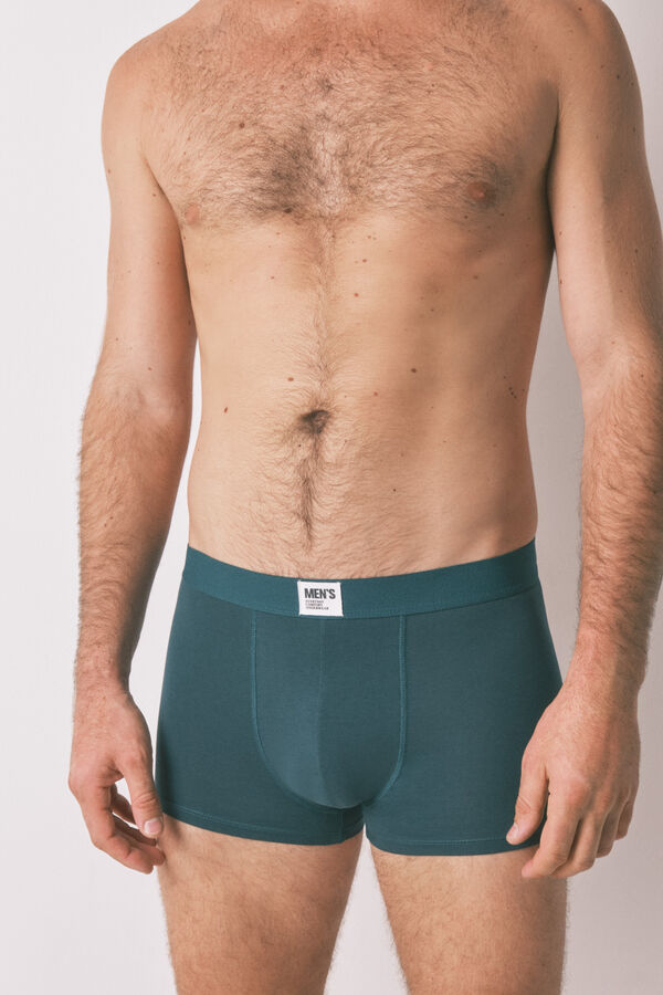 Womensecret Pack de 2 boxer liso verdes verde