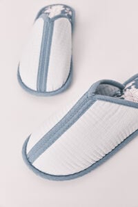 Women'secret Pantuflas estampadas azules