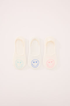 Womensecret Pack de 3 calcetines invisibles estampado