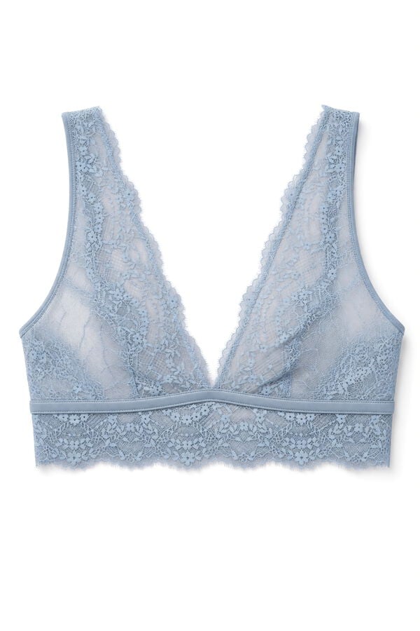 Women'secret Brasier halter de encaje azul FANTASTIC azul