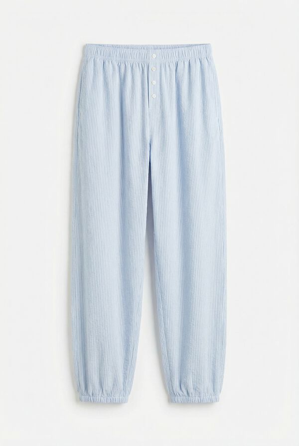 Women'secret Pantal&oacute;n carrot 100% algod&oacute;n estampado de rayas estampado