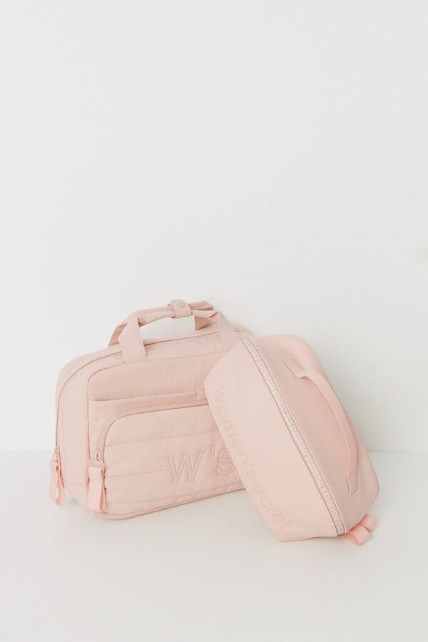 Womensecret Neceser mediano rubber rosa rosa