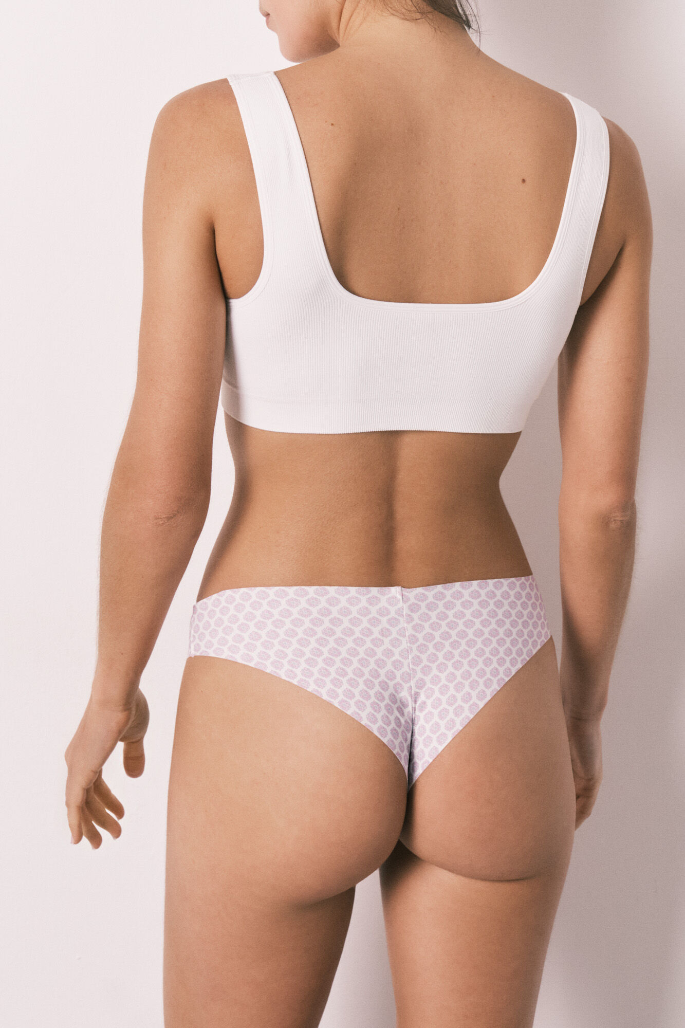 Women'secret Panty brasile&ntilde;o corte limpio estampado de flores