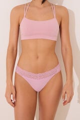Womensecret Tanga rosa tanga rosa