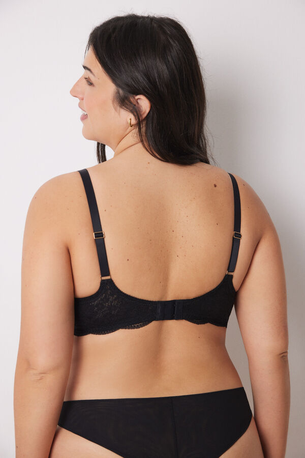 Womensecret BEAUTIFUL brasier clásico relleno encaje negro negro