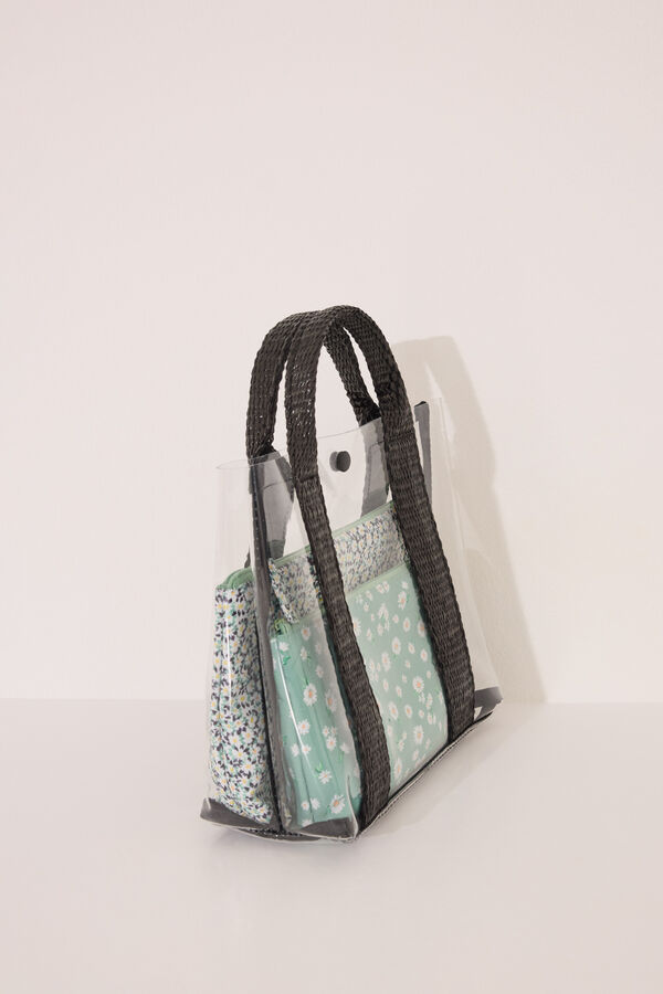 Womensecret Neceser con flores multicolor estampado