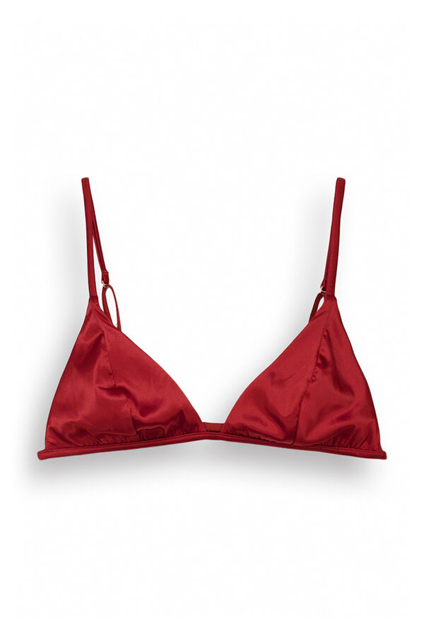 Womensecret Brasier triangular NATURAL encaje rojo 