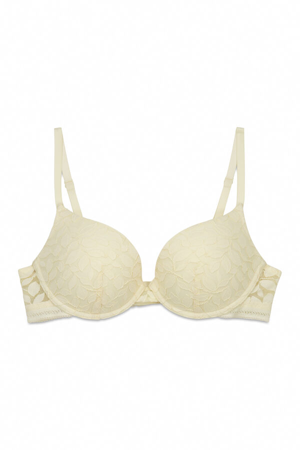 Women'secret Bra GORGEOUS push up de encaje beige caf&eacute;