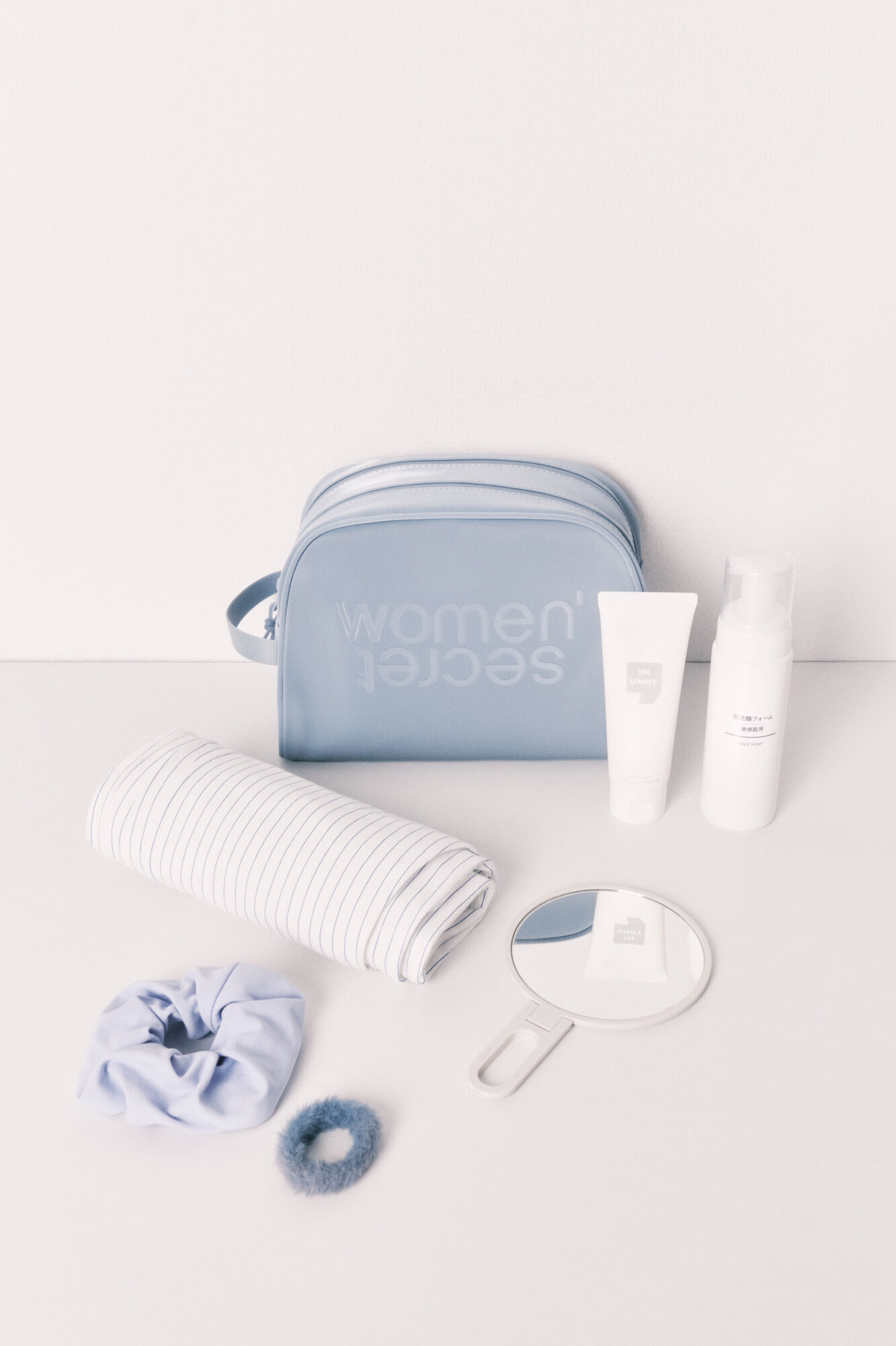 Women'secret Neceser mediano doble cierre azul