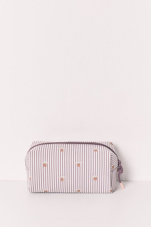 Women'secret Neceser de rayas Baby Yoda marfil