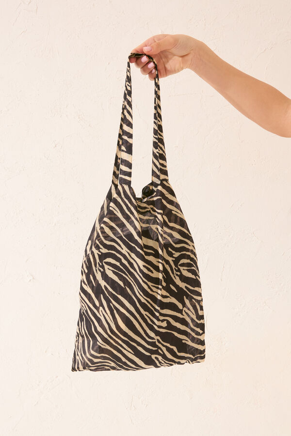 Womensecret Toalla con estampado pareo  negro