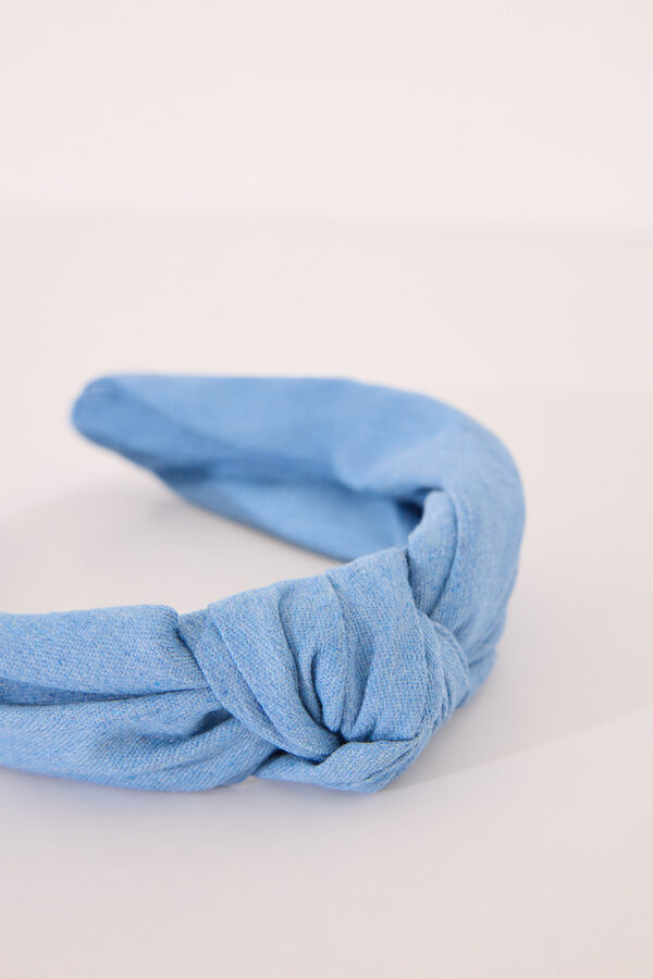 Womensecret Diadema de denim azul para el cabello azul