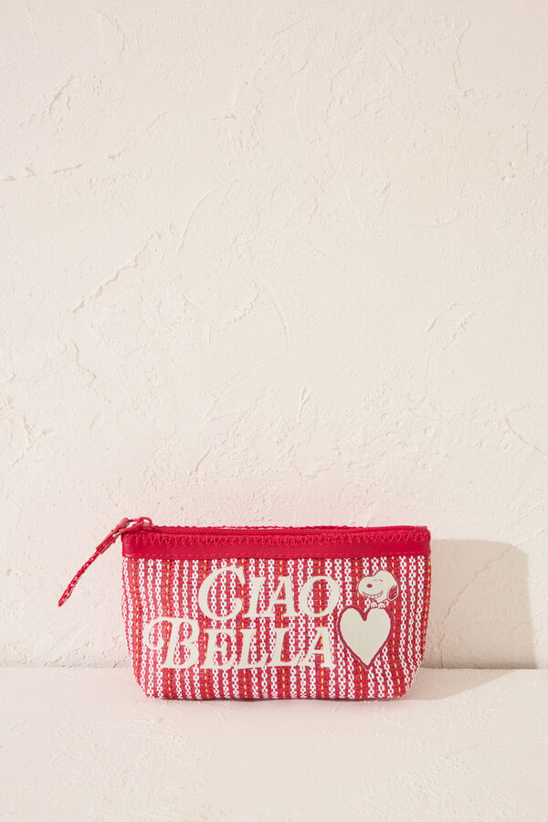 Womensecret Pequeño neceser de Snoopy rojo