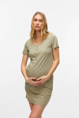 Mamalicious Camisón de premamá y lactancia gris