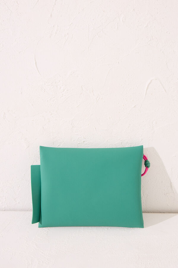 Womensecret Bolsa impermeable verde traje de baño bikini verde
