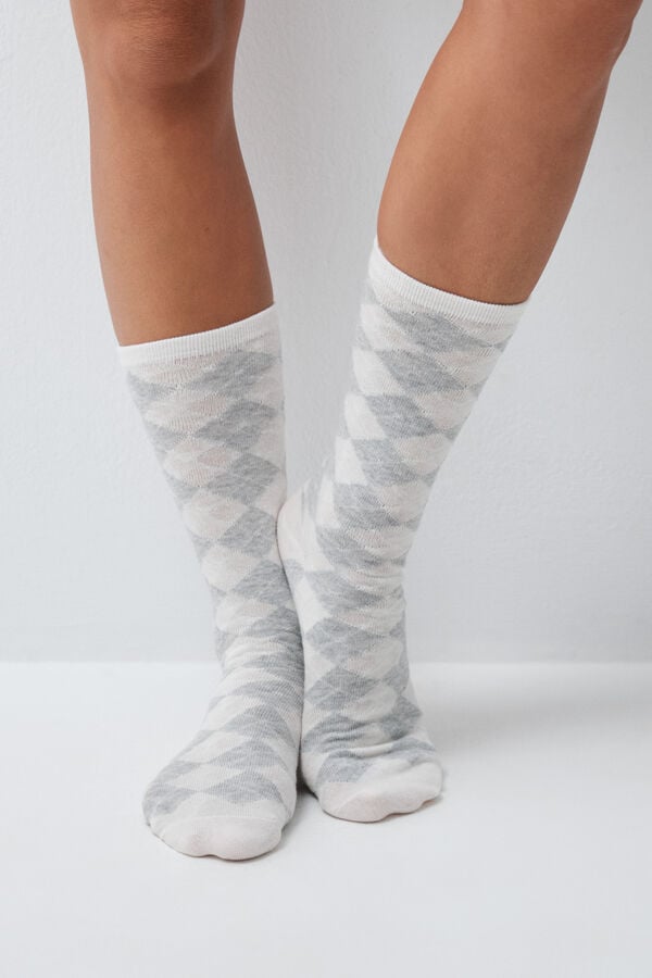 Women'secret Pack 6 calcetines largos Mickey Mouse estampado