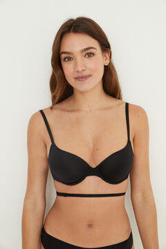 Womensecret VERSATILE Brasier multiposición microfibra negro