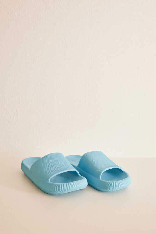 Womensecret Chanclas goma eva azul azul
