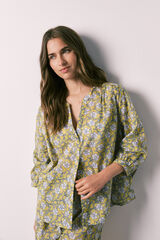 Women'secret Conjunto corto camisero estampado de flores estampado