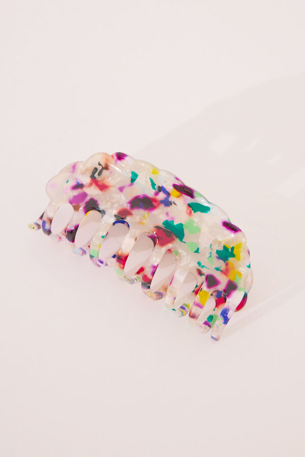 Womensecret Pinza para el pelo con estampado multicolor estampado
