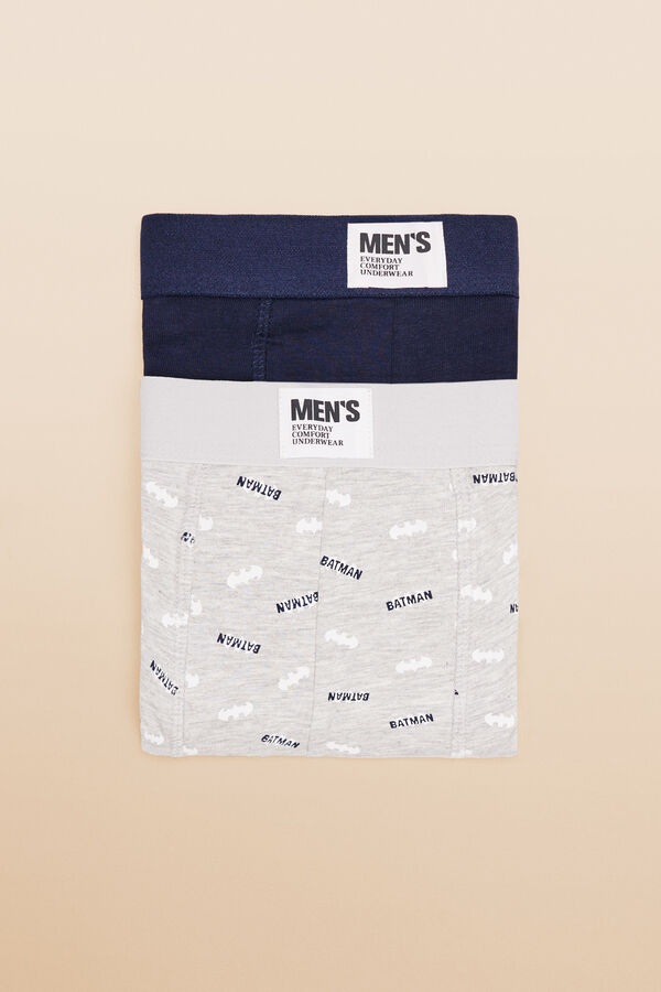 Womensecret Pack 2 calzones bóxer Batman gris y azul gris