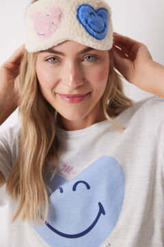 Womensecret Antifaz para dormir borreguito Smiley marfil