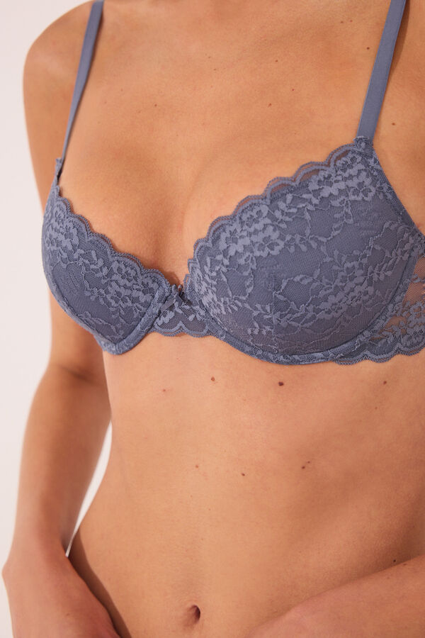 Womensecret BEAUTIFUL brasier de encaje azul azul