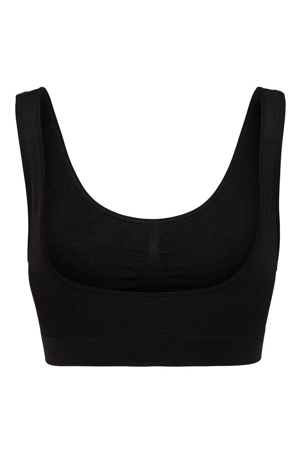 Only Play Brasier deportivo sin costuras negro