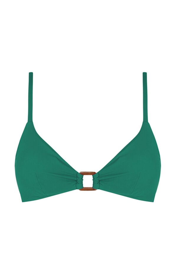 Womensecret Top bikini triangular verde verde