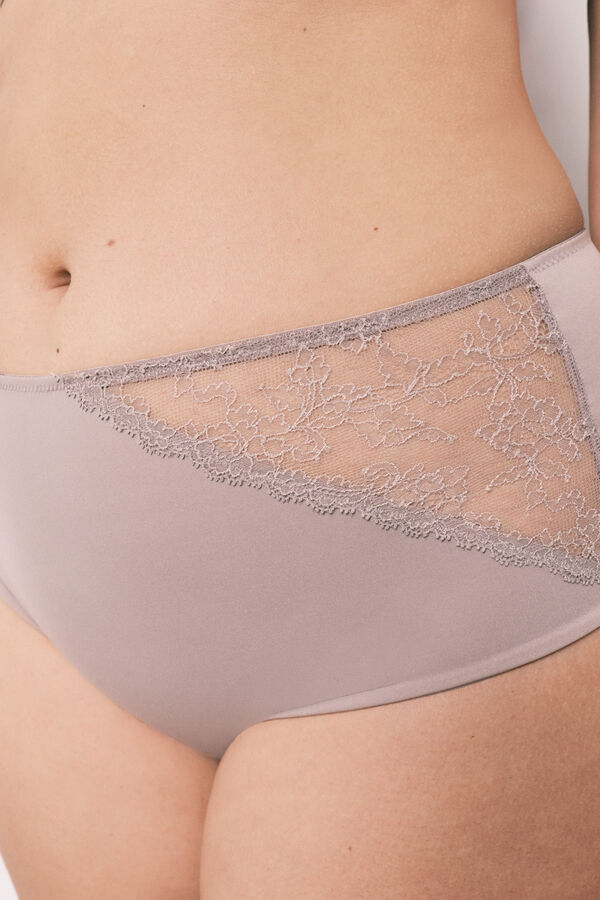 Women'secret Panty reductora alta gris nude