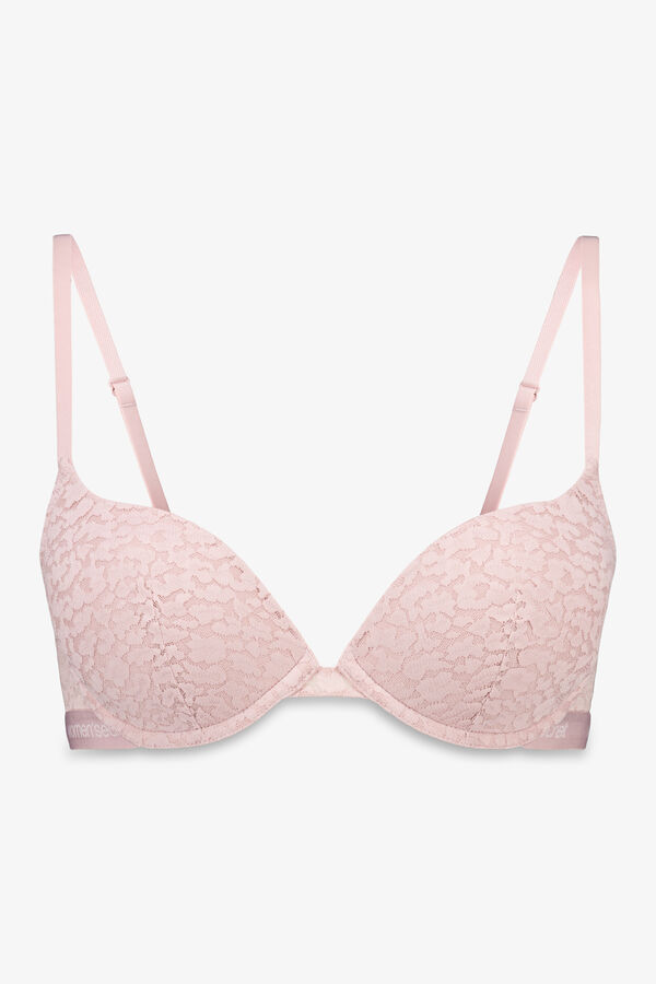 Women'secret GORGEOUS brasier push-up con estampado animal rosa rosa