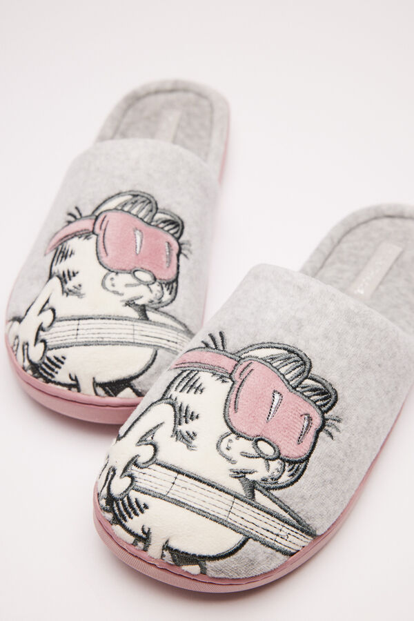 Womensecret Pantuflas Garfield gris gris