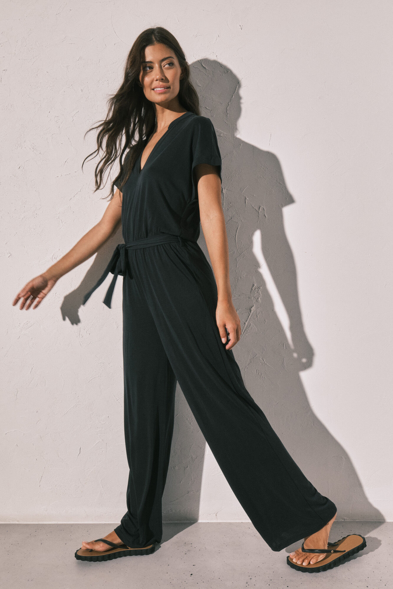 Women'secret Jumpsuit largo fluido negro