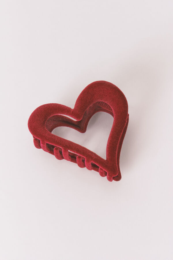 Women'secret Pinza peque&ntilde;a de coraz&oacute;n burgundy p&uacute;rpura