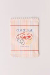 Women'secret Monedero de rayas naranja estampado