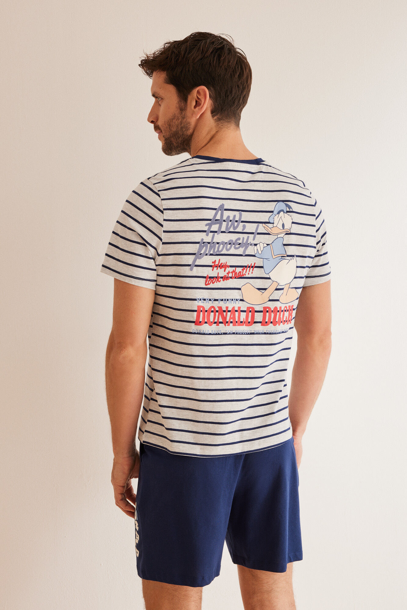 Pijama corta hombre 100 algodon Pato Donald Ropa de dormir de hombre WomenSecret MX