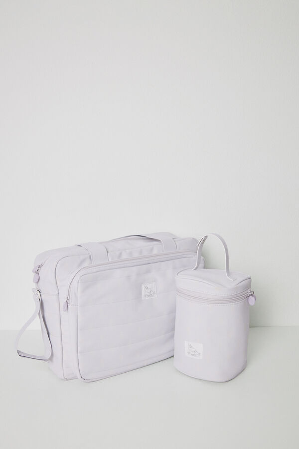Womensecret Bolsa de premamá gris de los Moomin estampado
