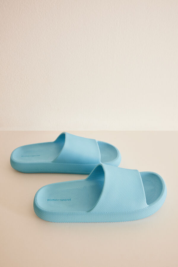 Womensecret Chanclas goma eva azul azul